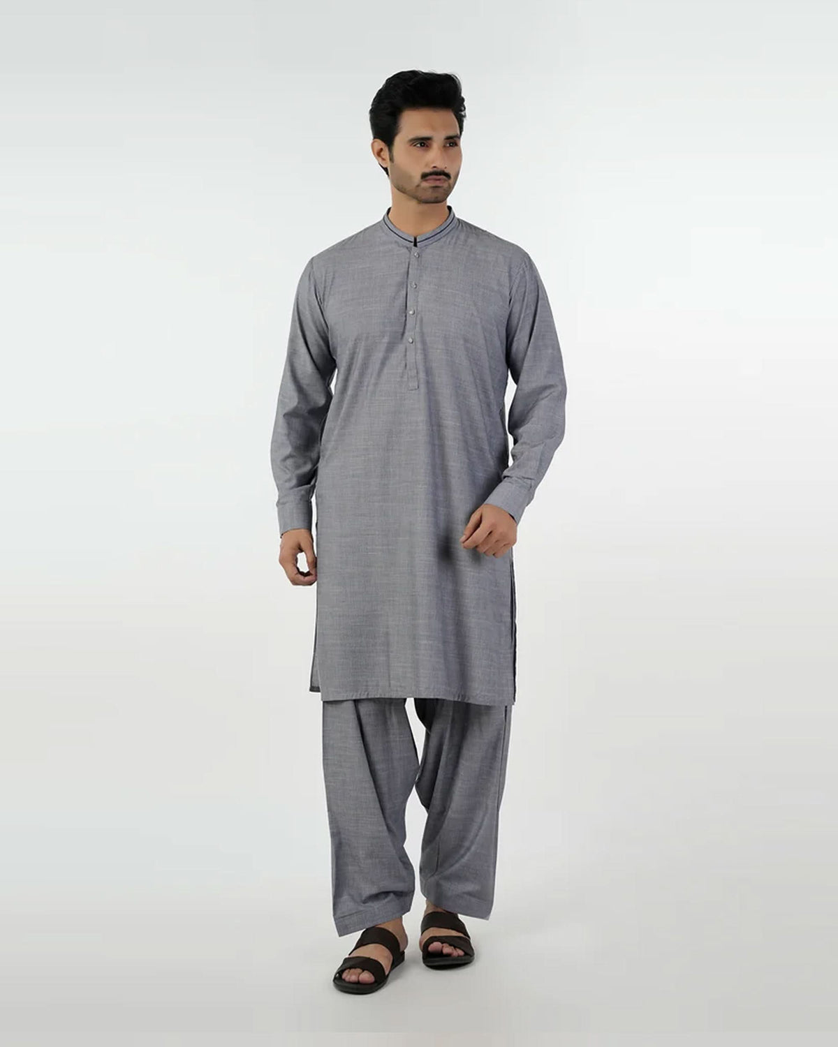 Eminent Men's Kurta Shalwar Suit - Grey, Men's Shalwar Kameez, Eminent, Chase Value