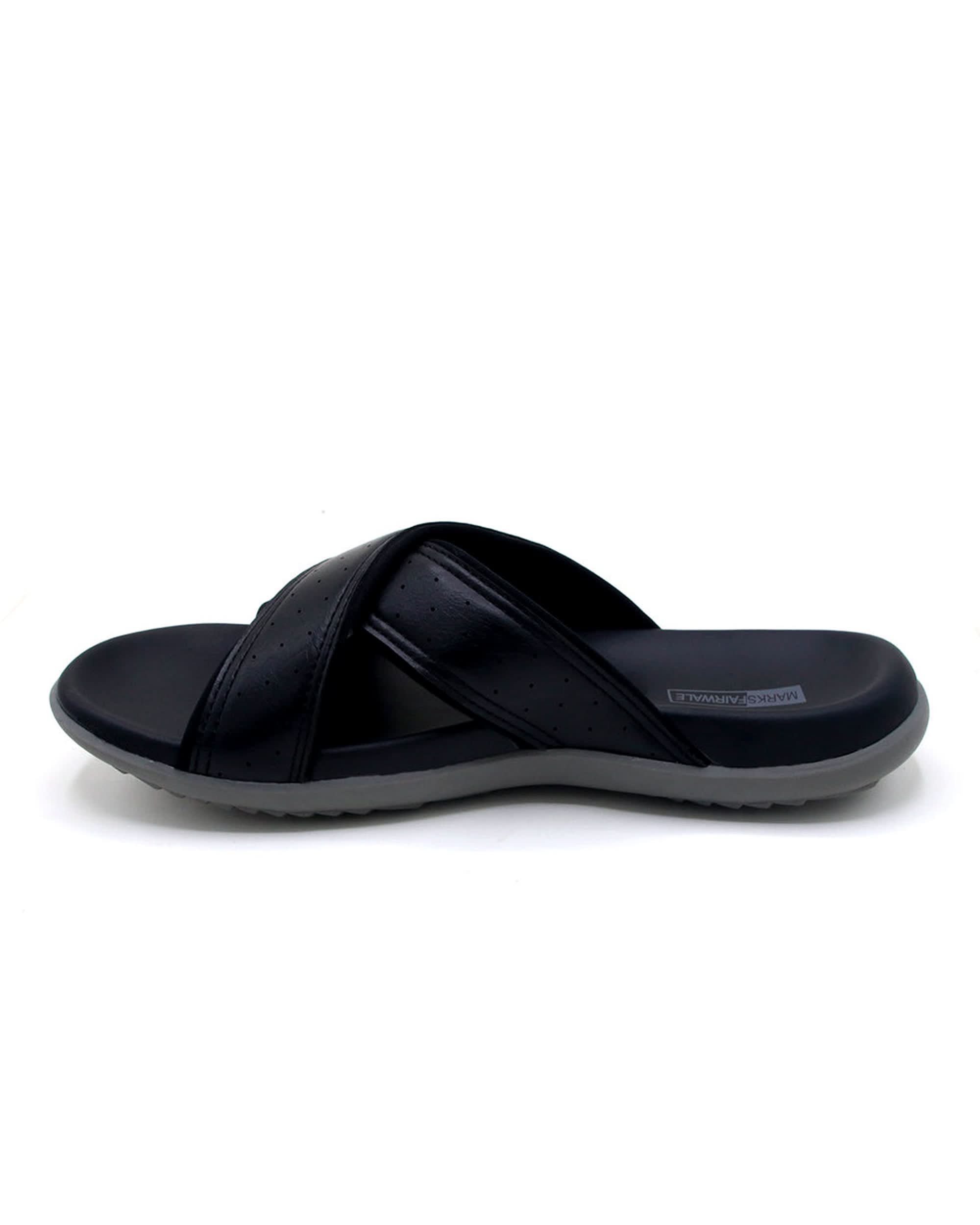 Mark Fairwale Open-Toe Slipper 21107, Men's Slippers, Chase Value, Chase Value
