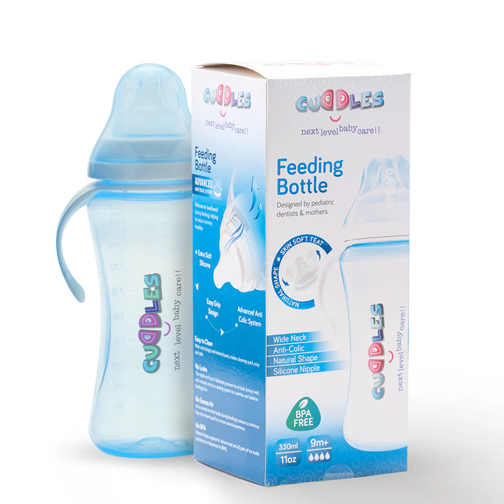 Cuddles Natural Feeder 330ml - Blue, Feeding Supplies, Chase Value, Chase Value