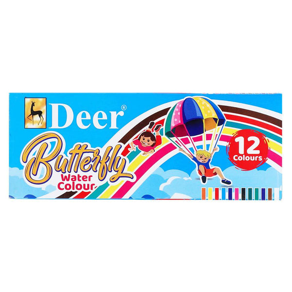 Deer Water Color Butter Fly 12 Pcs