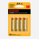 Kodak Ultra AAx4 (4p Card) Batteries - Multi Color, Charging Accessories, Kodak, Chase Value