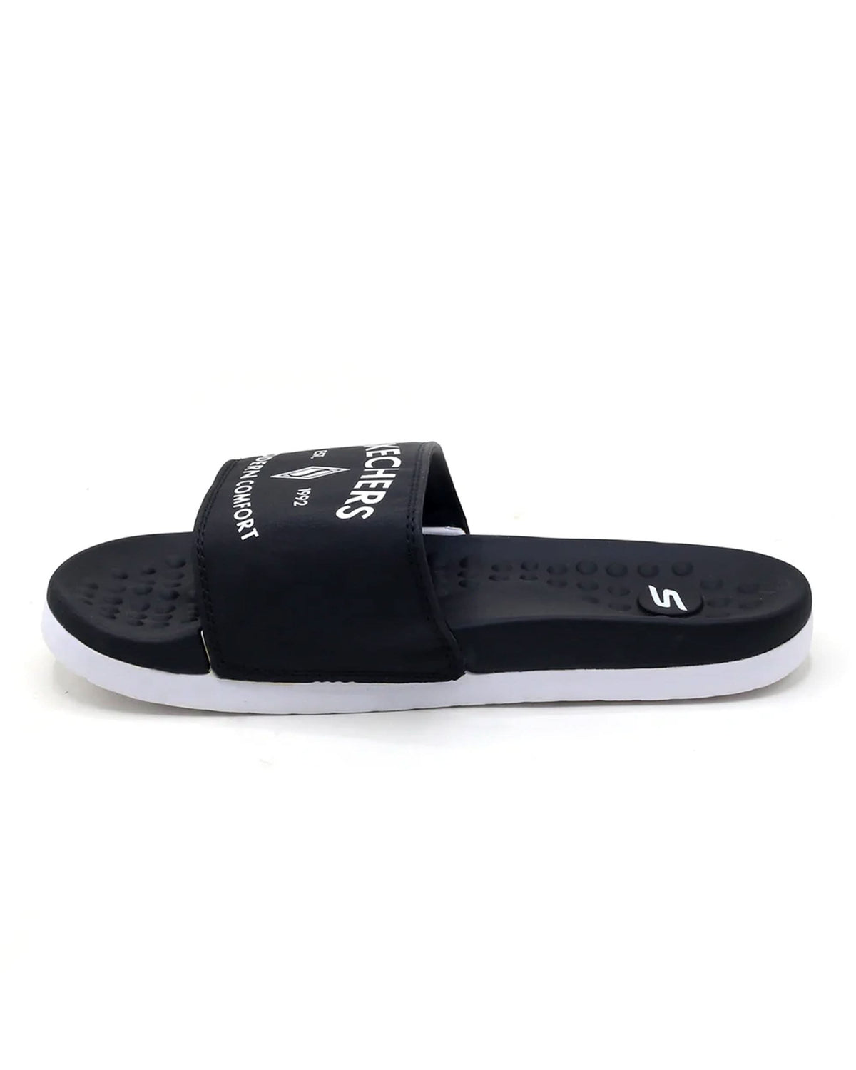 Sneakers Modern Comfort Slider For Men - Black & White, Men's Slippers, Chase Value, Chase Value
