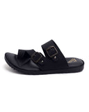 Valuable Buckle Strap Slippers R-008/M185 - Black, Men's Slippers, Chase Value, Chase Value