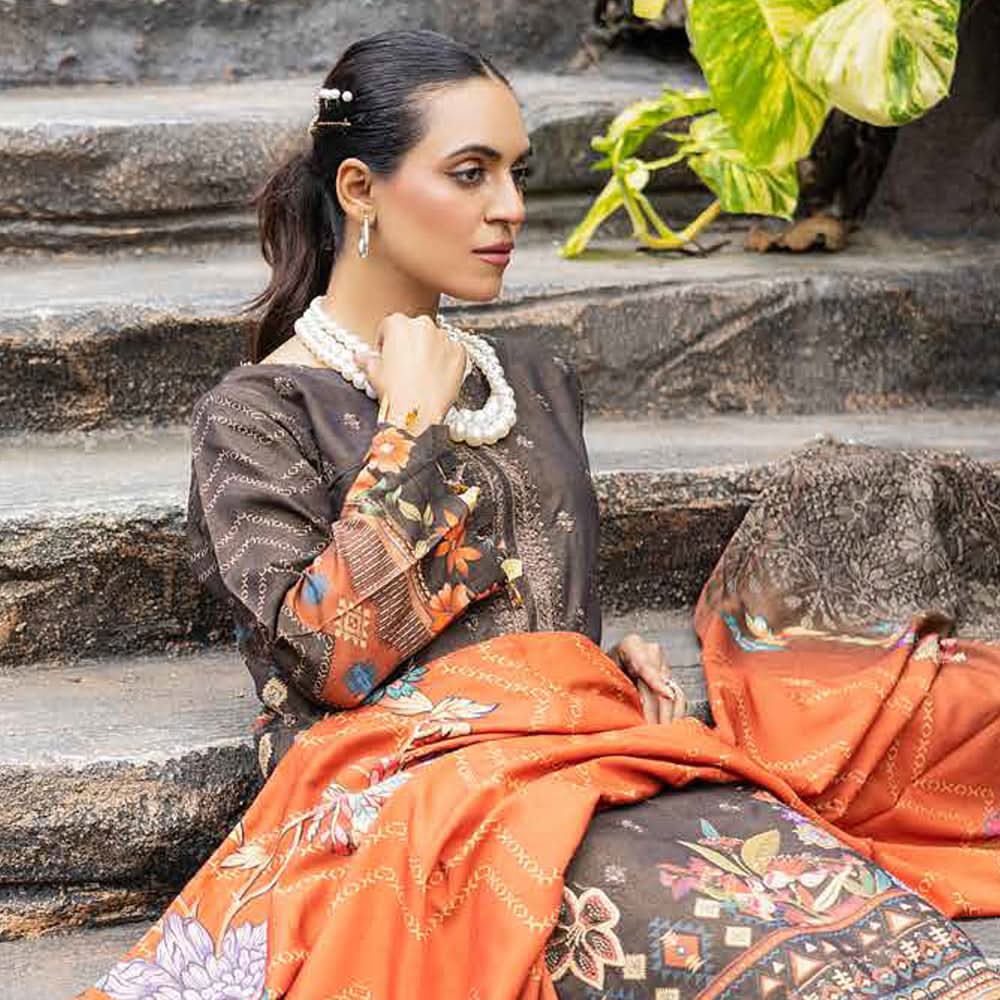 Schick Chambery Embroidered Un-stitched 3ps Suit - 4, Women, 3Pcs Shalwar Suit, MI Creation, Chase Value