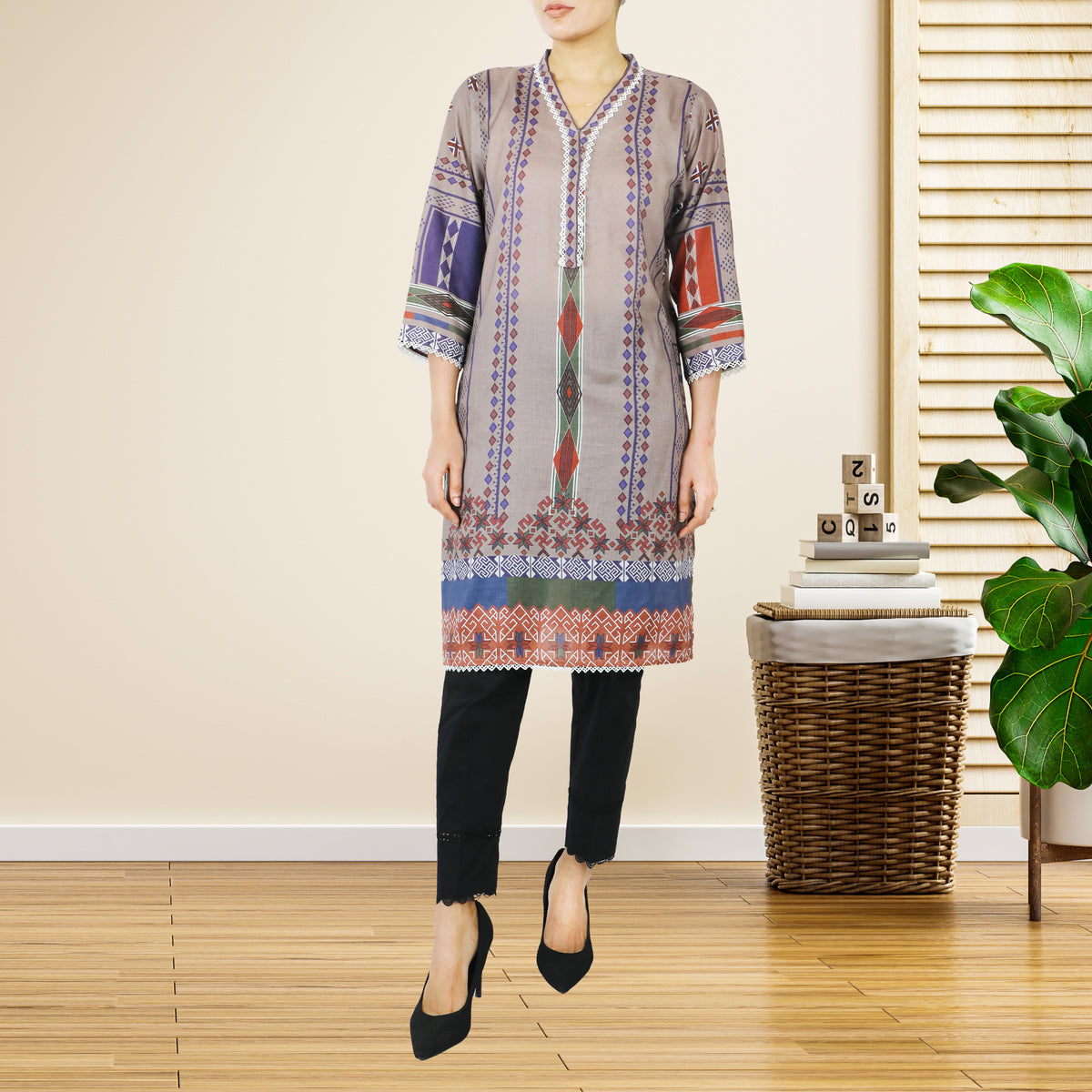 Valuable Cotton Unstitched Kurti - 10, Women, Unstitched Kurti, Chase Value, Chase Value