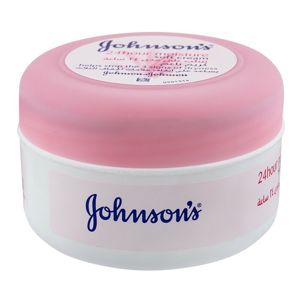 Johnson's 24 Hour Moisture Soft Cream, 200ml, Creams & Lotions, Johnson's, Chase Value