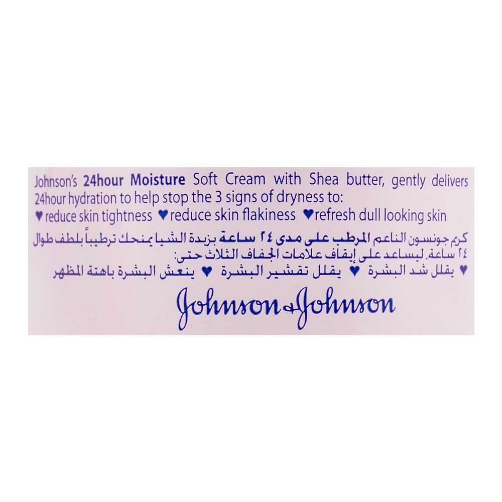 Johnson's 24 Hour Moisture Soft Cream, 200ml, Creams & Lotions, Johnson's, Chase Value