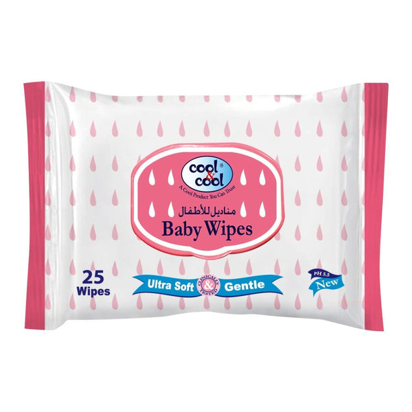 Cool & Cool Baby Wipes 25's 2062, Kids, Wipes, Clean & Clear, Chase Value