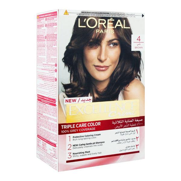 L'Oreal Paris Excellence Creme Hair Colour, Brown 4, Hair Color, Loreal, Chase Value
