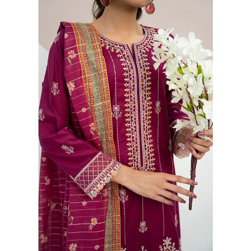 Anmaol Printed Embroidered Unstitched 3pcs Suit - 1011, Women, 3Pcs Shalwar Suit, VS-Daman, Chase Value