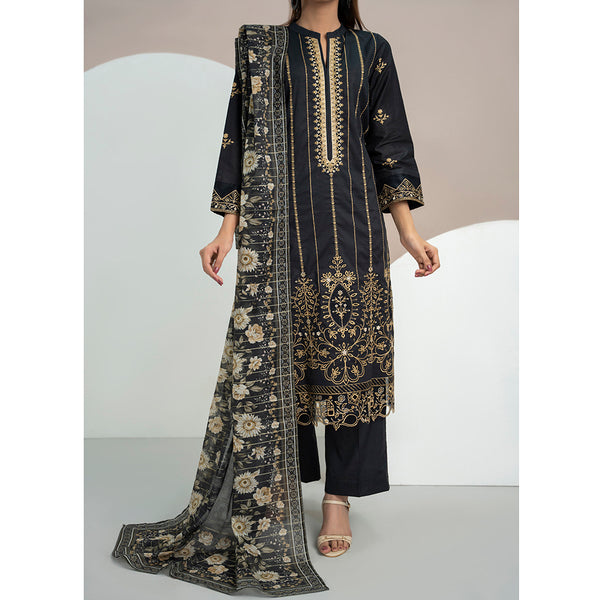 Anmaol Printed Embroidered Unstitched 3pcs Suit - 1012