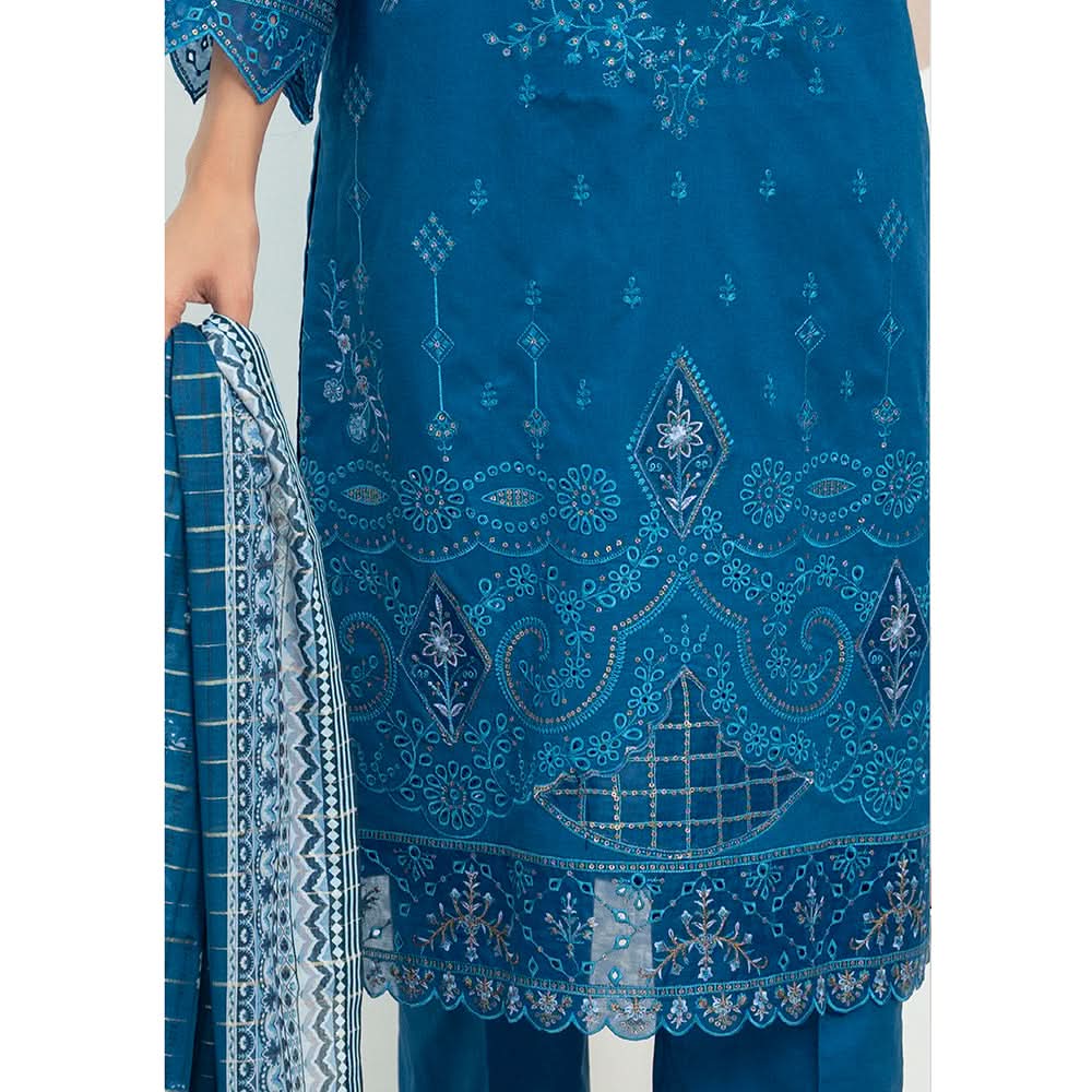 Anmaol Printed Embroidered Unstitched 3pcs Suit - 1016, Women, 3Pcs Shalwar Suit, VS-Daman, Chase Value