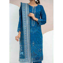 Anmaol Printed Embroidered Unstitched 3pcs Suit - 1016