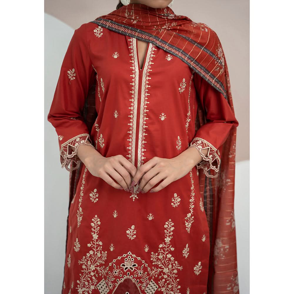 Anmaol Printed Embroidered Unstitched 3pcs Suit - 1017, Women, 3Pcs Shalwar Suit, VS-Daman, Chase Value