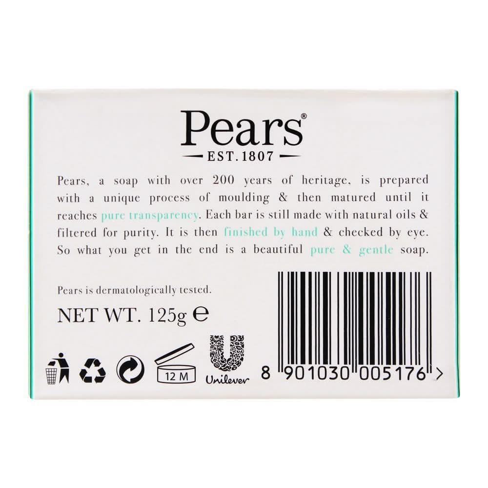 Pears Transparent Soap With Lemon Flower Extracts, 125G, Soaps, Pears, Chase Value