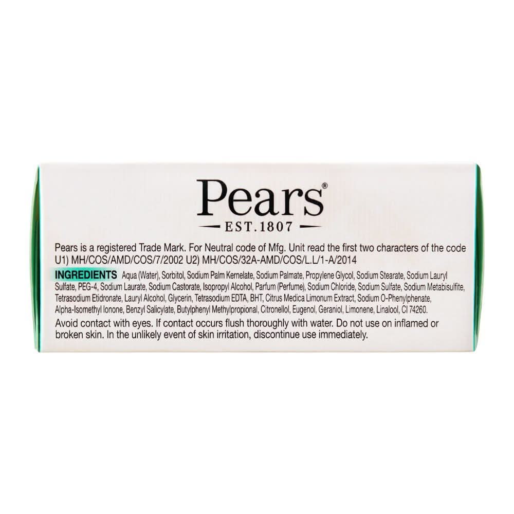 Pears Transparent Soap With Lemon Flower Extracts, 125G, Soaps, Pears, Chase Value