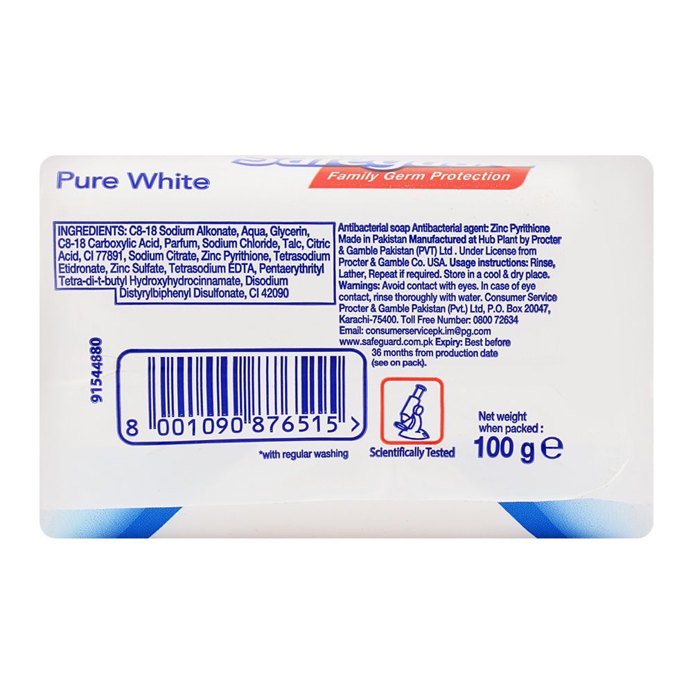Safeguard Pure White Soap 100gm, Soaps, Safeguard, Chase Value