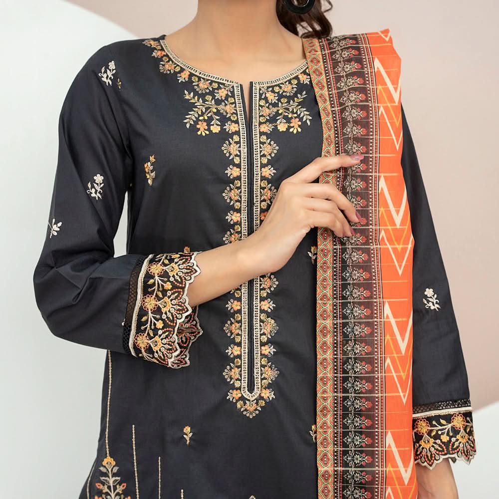 Anmaol Printed Embroidered Unstitched 3pcs Suit - 1019, Women, 3Pcs Shalwar Suit, VS-Daman, Chase Value