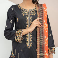 Anmaol Printed Embroidered Unstitched 3pcs Suit - 1019