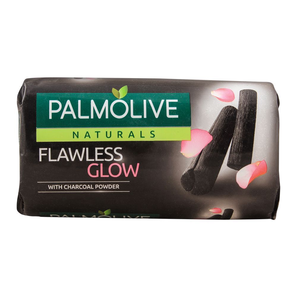 Palmolive Naturals Flawless Glow Soap, With Charcoal Powder, 145g, Soaps, Palmolive, Chase Value