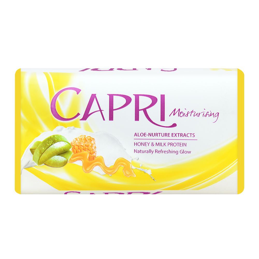 Capri Moisturising Aloe-Nurture Extracts Soap, White, 100g, Soaps, Capri, Chase Value