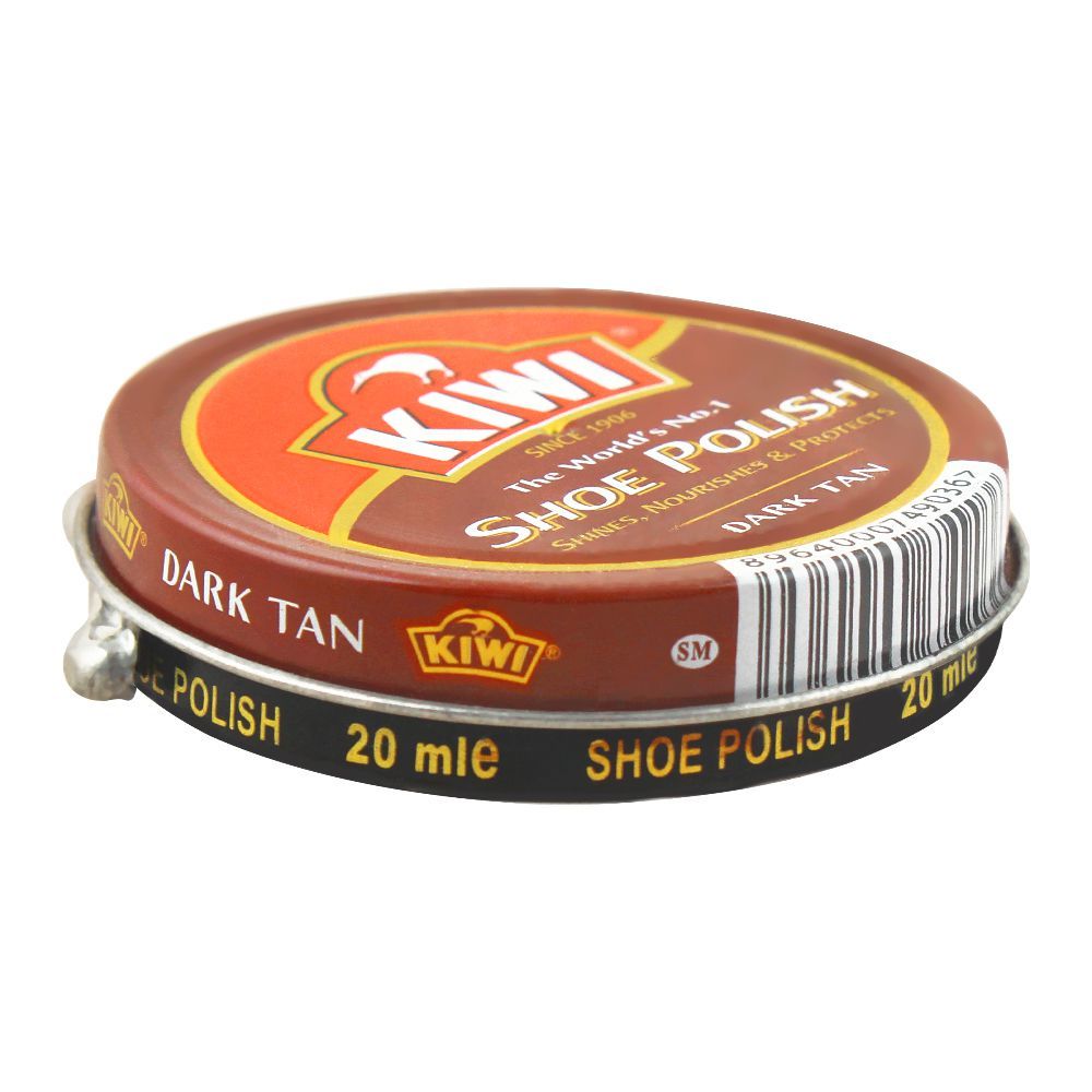Kiwi Shoe Polish, Dark Tan, 20ml, Men's Shoe Polish, Kiwi, Chase Value
