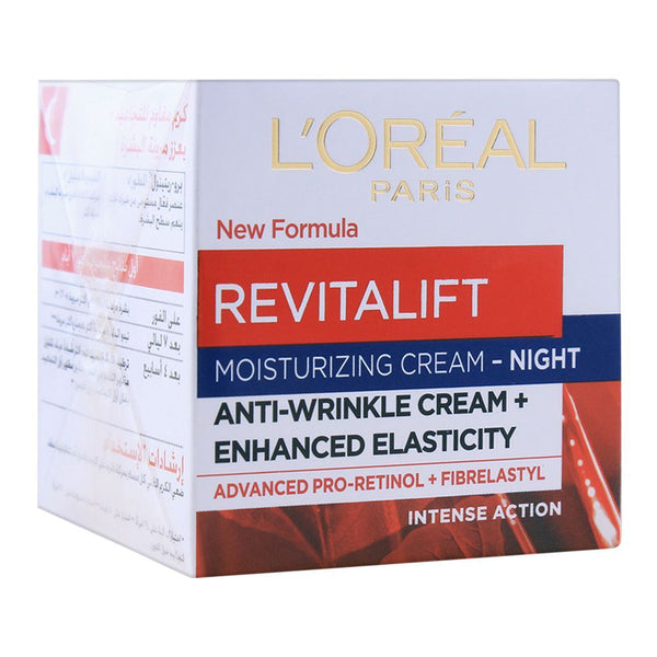 L'Oreal Paris Revitalift Moisturizing Night Cream, Anti-Wrinkle Cream, Intense Action, 50ml