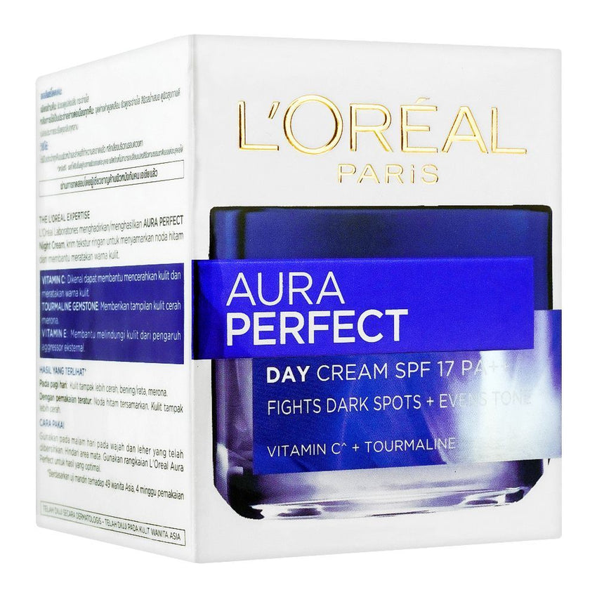 L'Oreal Paris Aura Perfect Day Cream, Even Skin Tone, SPF 17, 50ml