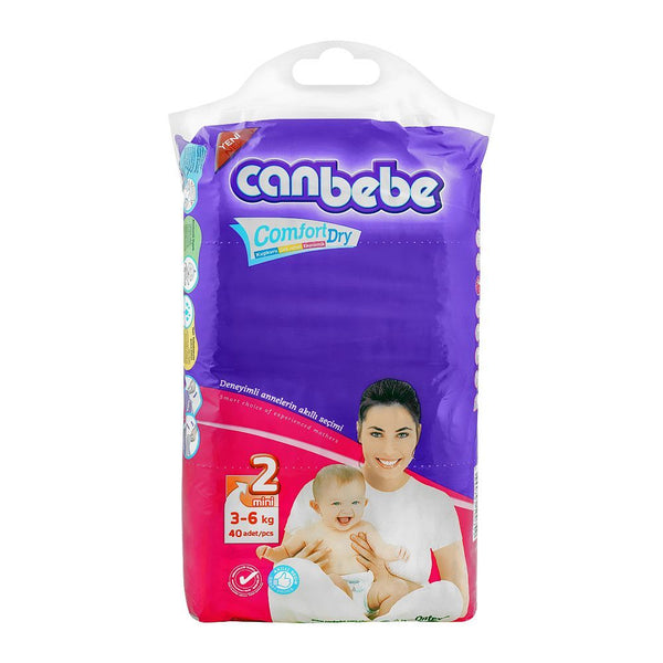 Canbebe Comfort Dry Mini No. 2, 3-6 KG, 40-Pack, Diapers & Wipes, Canbebe, Chase Value