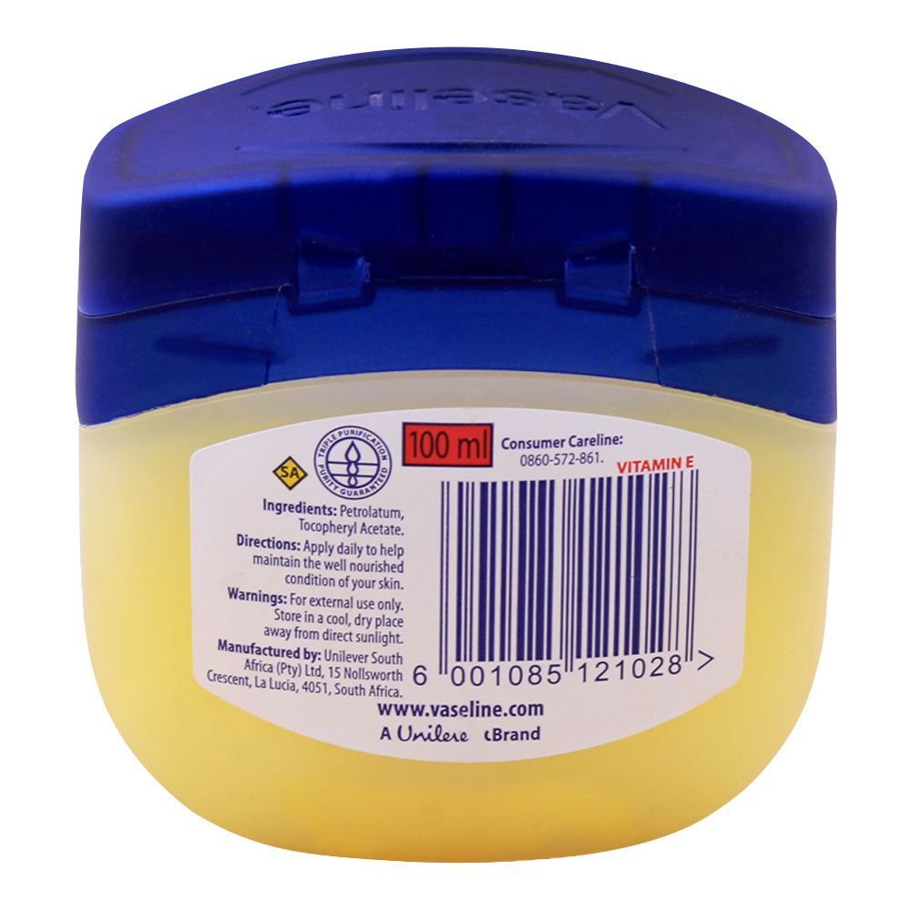 Vaseline Blueseal Pure Petroleum Jelly Original 100ml - Vitamine E, Creams & Lotions, Vaseline, Chase Value