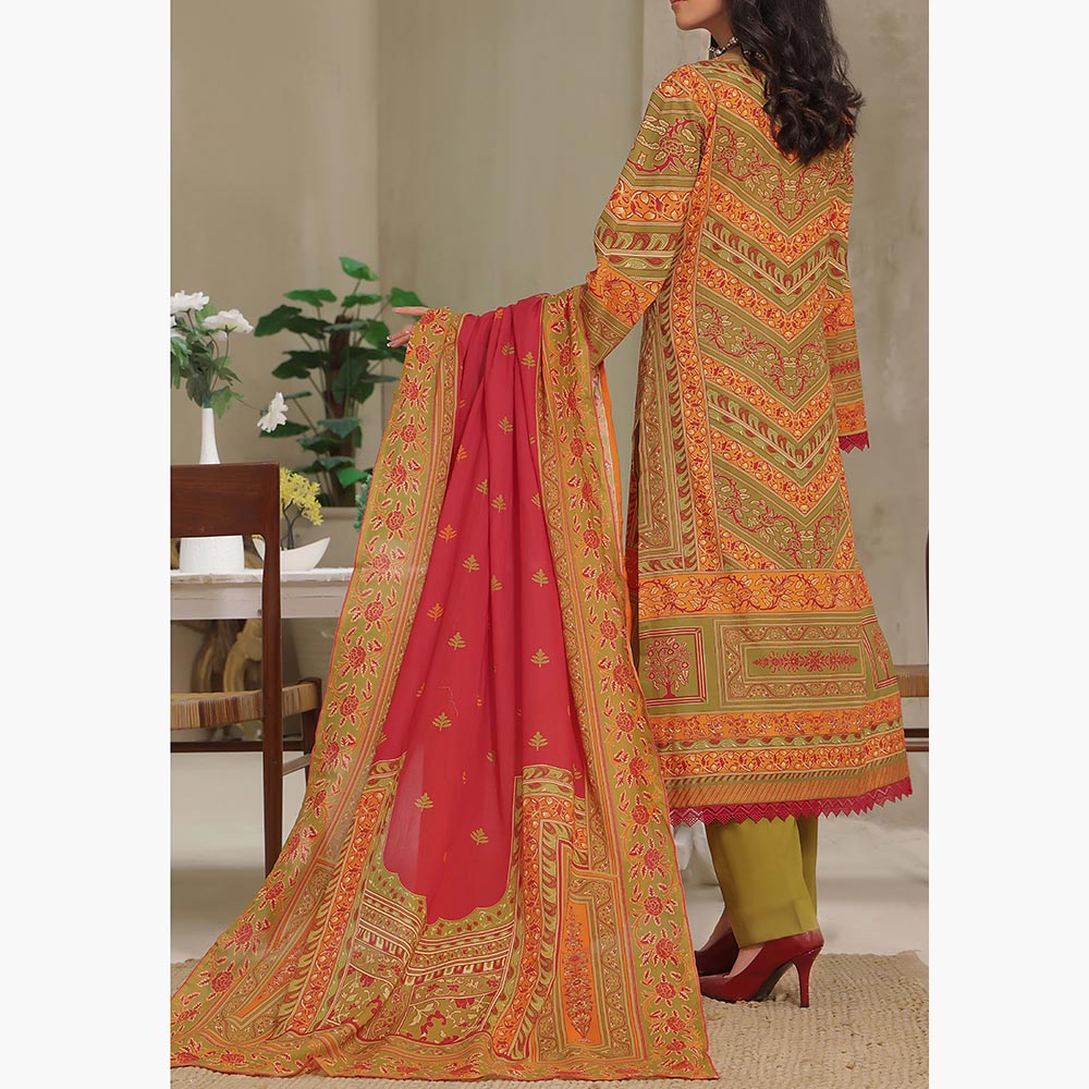 VS Malhar Cambric Printed Unstitched 3Pcs Suit V-1, Women, 3Pcs Shalwar Suit, VS Textiles, Chase Value