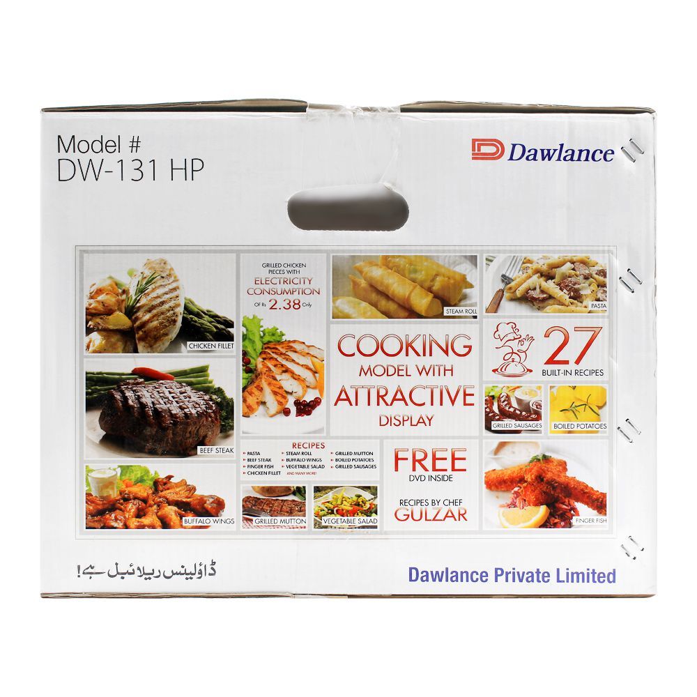 Dawlance Cooking Series Microwave Oven, 30 Liters, DW-131 HP, Microwave & Oven, Dawlance, Chase Value