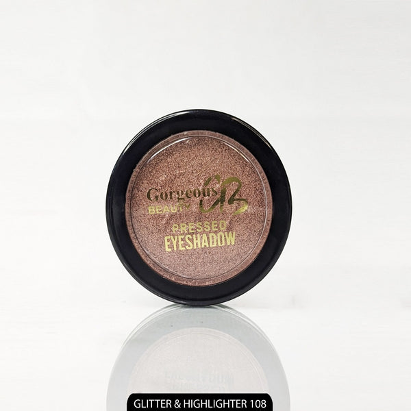 Gorgeous Beauty Pressed Eye Shadow Highlighter & Glitter - 108