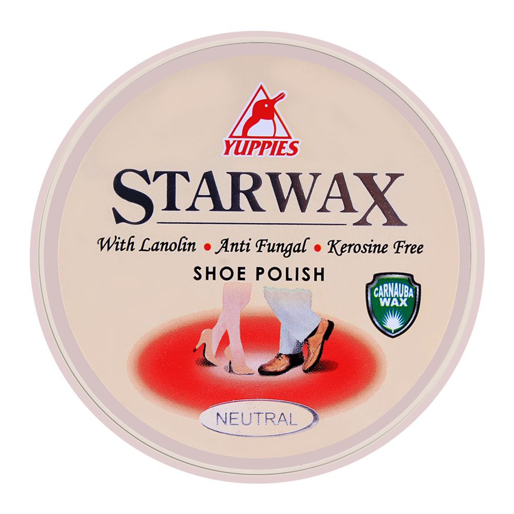 Yuppies Star Wax Shoe Polish Neutral 48ml, Men's Shoe Polish, Yuppies, Chase Value