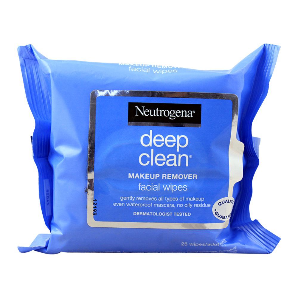 Neutrogena Deep Clean Make-Up Remover Facial Wipes, 25 Wipes, Diapers & Wipes, Neutrogena, Chase Value