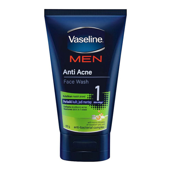 Vaseline Men Anti Acne Face Wash 100gm, Face Washes, Vaseline, Chase Value