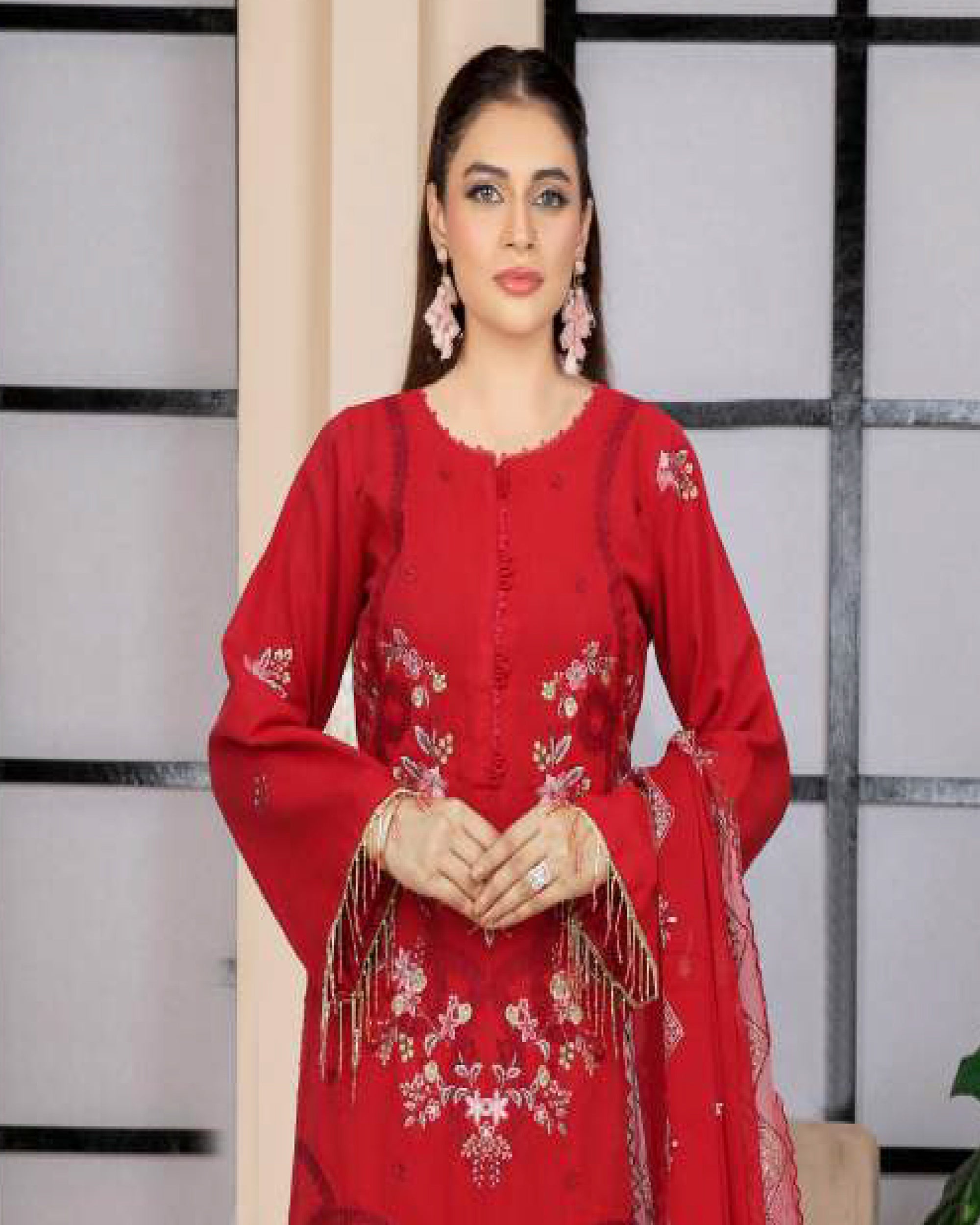 Noor Jahan Maha Noor Karandi Luxury Embroidered Suit with Dupatta - 6, Women, 3Pcs Shalwar Suit, Chase Value, Chase Value