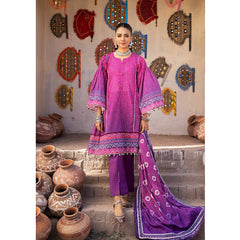 Monsoon Digital Printed Lawn Suit 3 Pes V-1 - 9