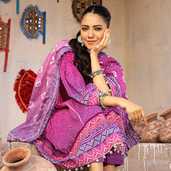 Monsoon Digital Printed Lawn Suit 3 Pes V-1 - 9