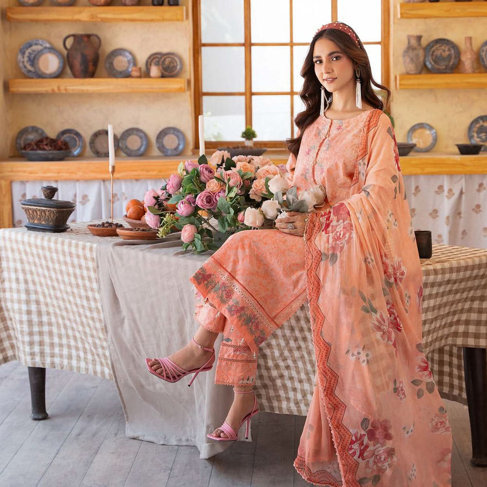 Sunshine Bloom By Al Zohaib Print Kari Lawn Unstitched 3 pcs Suit - 10, Women, 3Pcs Shalwar Suit, Al-Zohaib Textiles, Chase Value