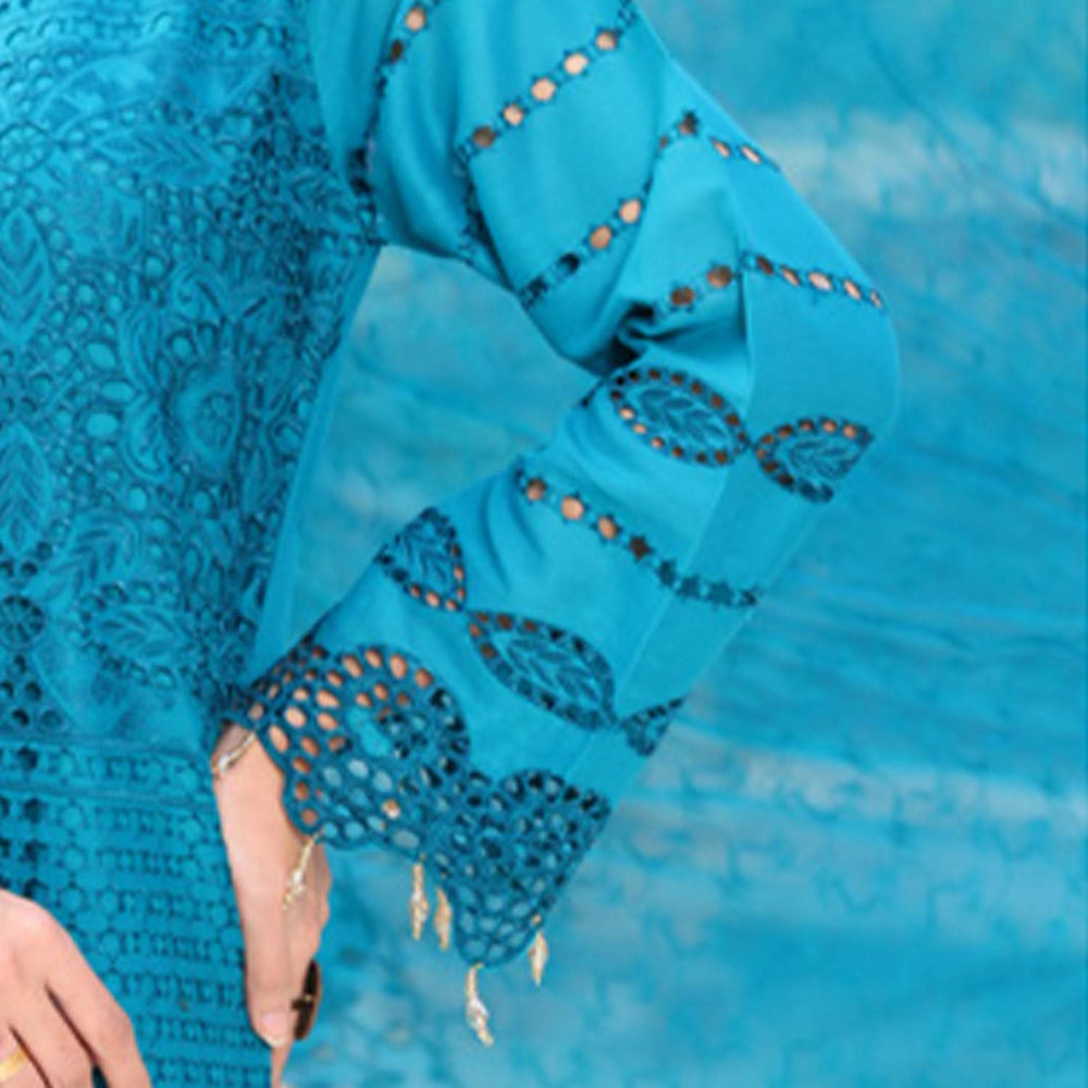 Summer Vibes By Dr. Haris Chikankari Lawn Unstitched 4 Pec Suit - 2, Women, 3Pcs Shalwar Suit, MI Creation, Chase Value