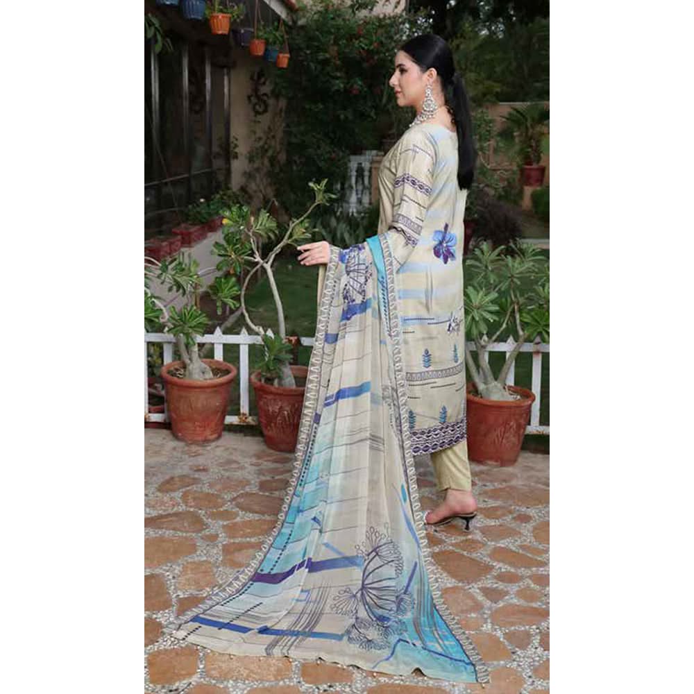 Schick Tulsi Chikankari Embroidered Un-stitched 3pcs Suit - 1, Women, 3Pcs Shalwar Suit, MI Creation, Chase Value