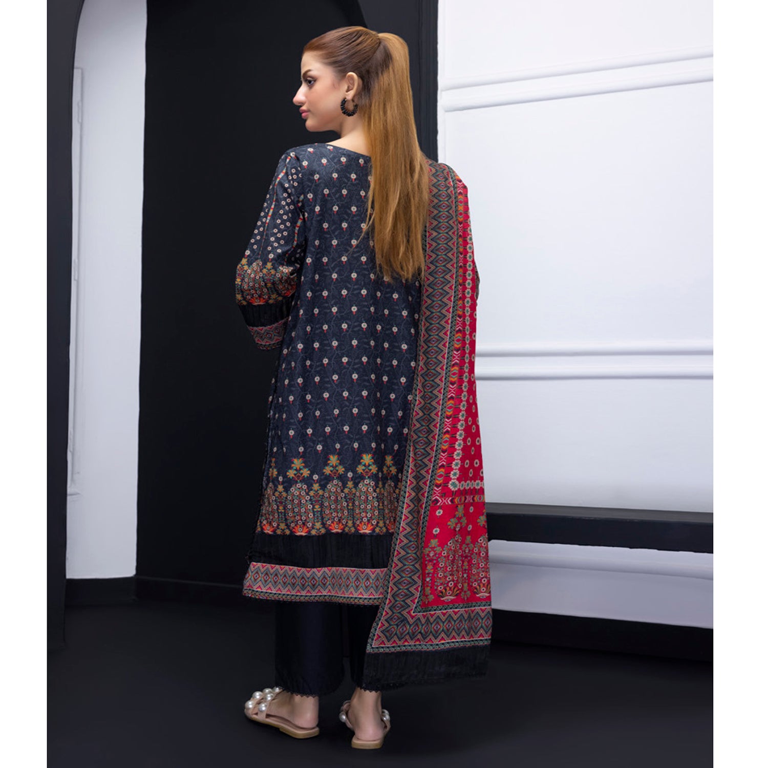 Salina Weaving Dobby By Regalia Lawn Printed Unstitched 3Pcs Suit V-2 - 10, Women, 3Pcs Shalwar Suit, Regalia Textiles, Chase Value