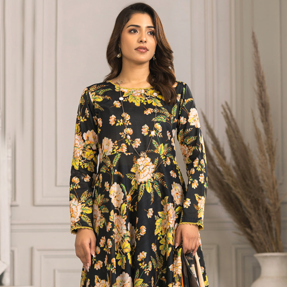 Zohra Classic By Motifz Lawn Digital Printed Unstitched Suit 3-Pcs - 10, Women, 3Pcs Shalwar Suit, Motifz, Chase Value