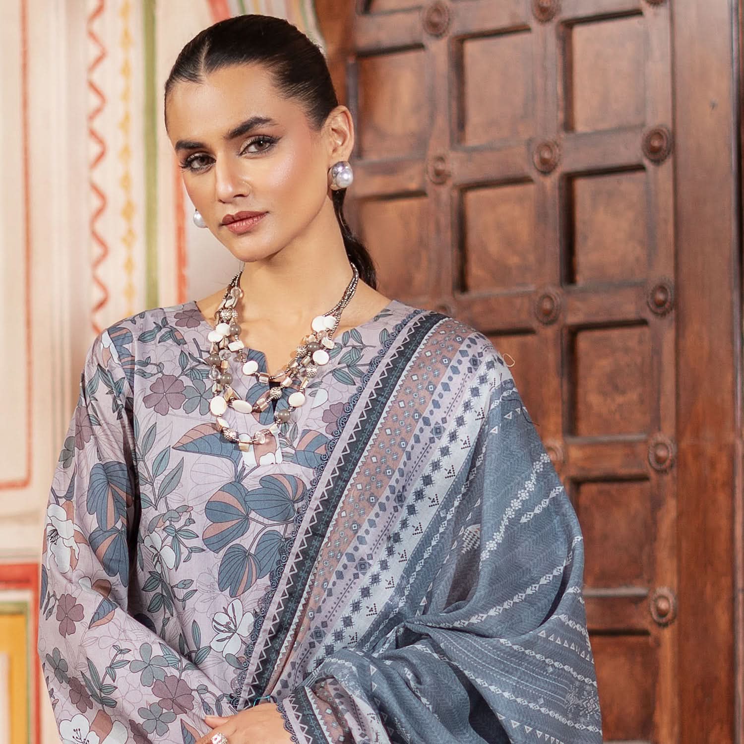 Colors Identic Separates By Al Zohaib Digital Printed 3 Pcs Suit - 8, Women, 3Pcs Shalwar Suit, Al-Zohaib Textiles, Chase Value