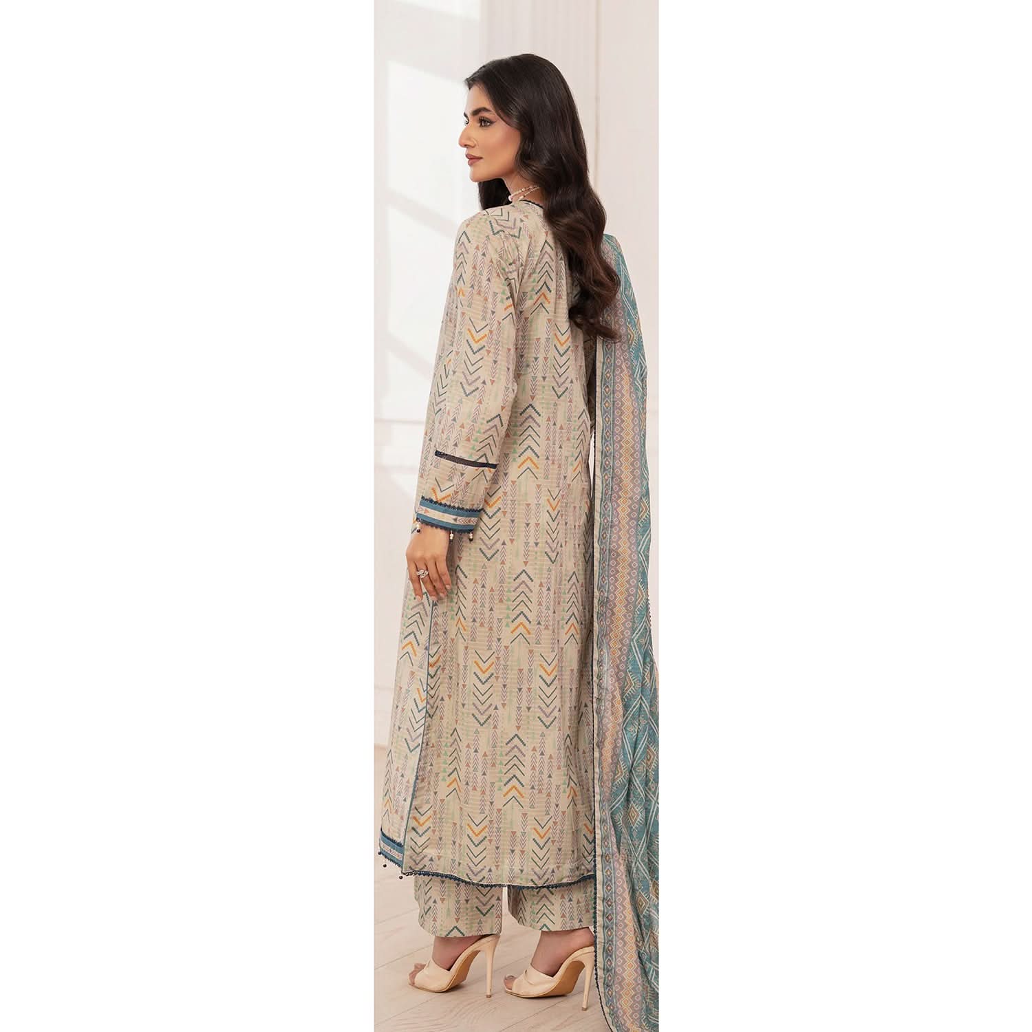 Al Zohaib Colors Digital Printed Unstitched Lawn 3 Pcs Suit - 10, Women, 3Pcs Shalwar Suit, Al-Zohaib Textiles, Chase Value