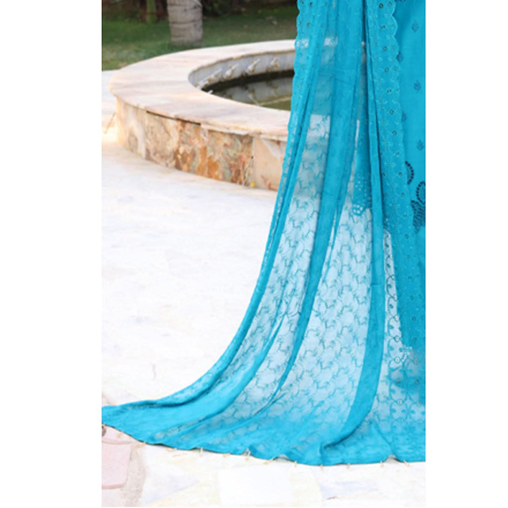 Summer Vibes By Dr. Haris Chikankari Lawn Unstitched 4 Pec Suit - 2, Women, 3Pcs Shalwar Suit, MI Creation, Chase Value