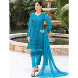 Summer Vibes By Dr. Haris Chikankari Lawn Unstitched 4 Pec Suit - 2, Women, 3Pcs Shalwar Suit, MI Creation, Chase Value