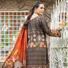 Schick Chambery Embroidered Un-stitched 3ps Suit - 4