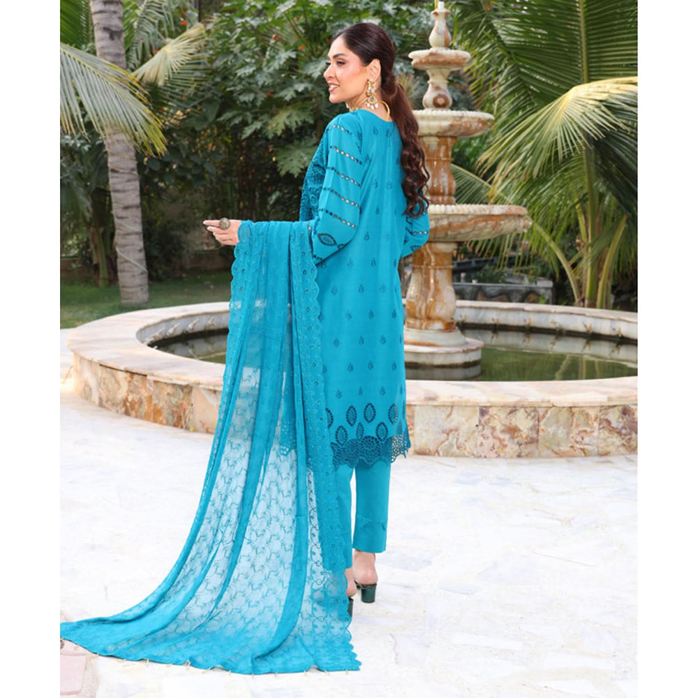 Summer Vibes By Dr. Haris Chikankari Lawn Unstitched 4 Pec Suit - 2, Women, 3Pcs Shalwar Suit, MI Creation, Chase Value